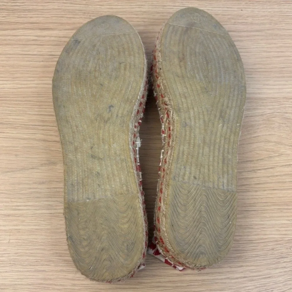 Coolway Leopard Print Espadrille Flats Size 10.5 Red Animal‎ Print Slip On Shoes
